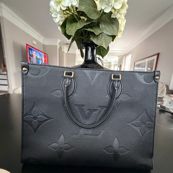 Louis Vuitton Handbags - Louis Vuitton Black Embossed Satchel